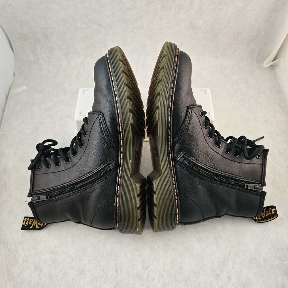 Dr. Martens Black Bouncing Sole Boots W Size 5 Goth Punk Grunge - Picture 4 of 9